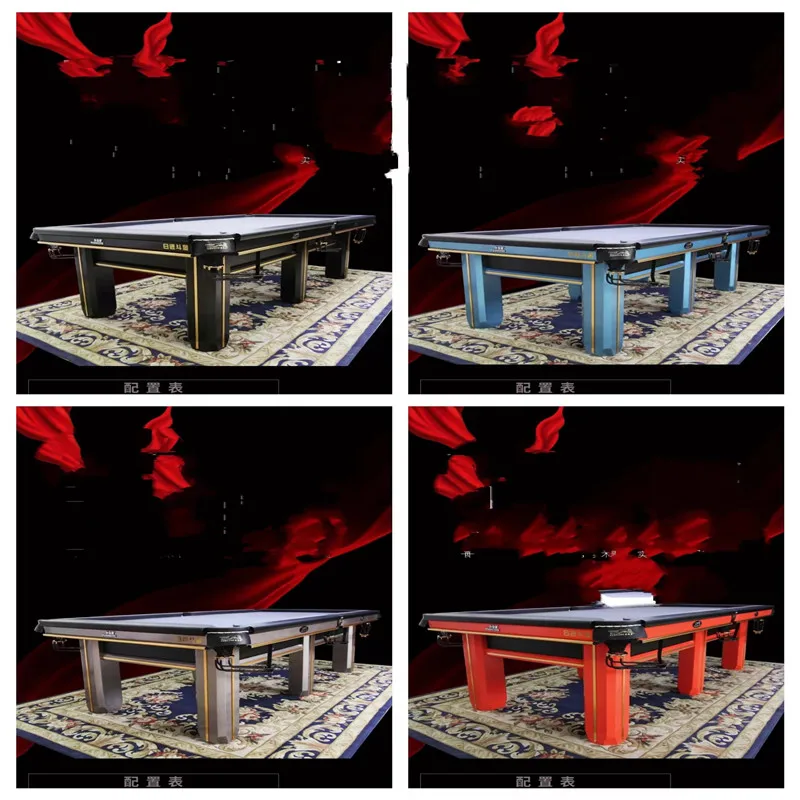 Стандартная мраморная столешница для бильярдного стола Коммерческий китайский черный бильярдный стол в восьмерком американском стиле