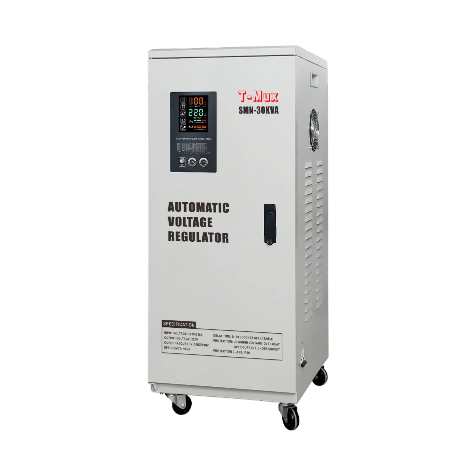 Voltage Stabilizer 220V SVC Single Phase TMD-30KVA Ac Automatic Voltage Regulator 30KW Servo Motor Stabilizers AVR for Industry