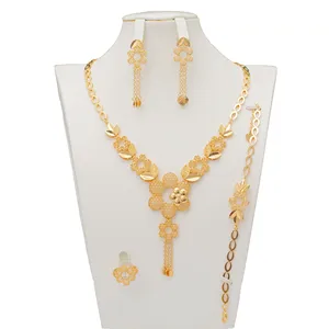 Qatar Kuwait Religious Jewelry Latest Jewelry Set Designs Necklace Earrings Jewelry Set
