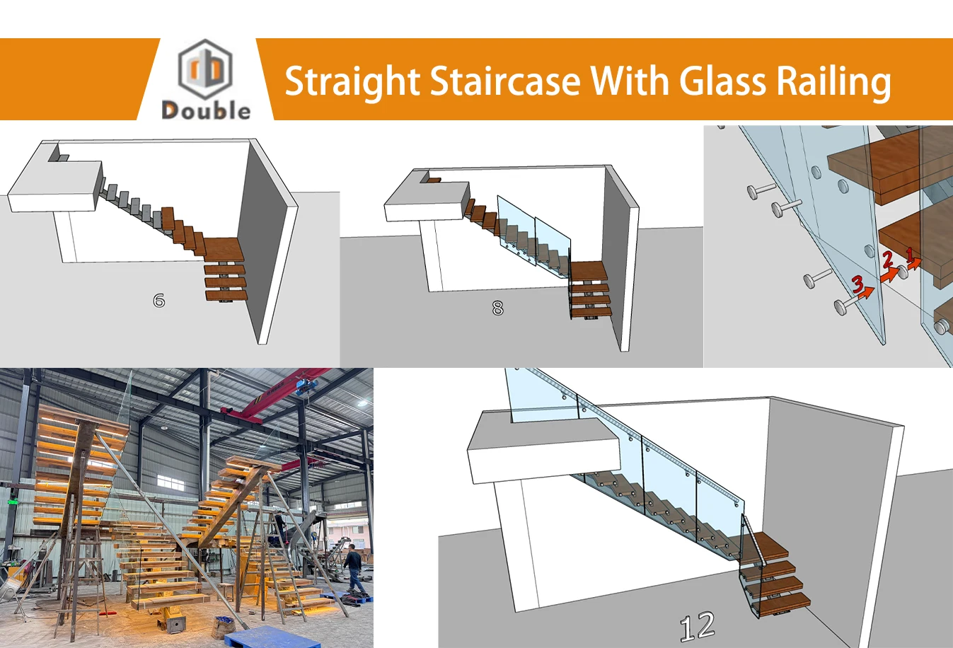 Spiral Staircase - Durable & Stylish Wood Railing Solutions
