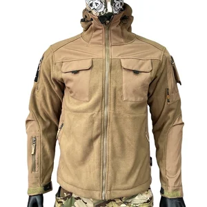 Newly Designed Low-cost Patchwork Tactical Jacket Warm Hiking Fleece Jacket Tactical Multi-color Camouflage