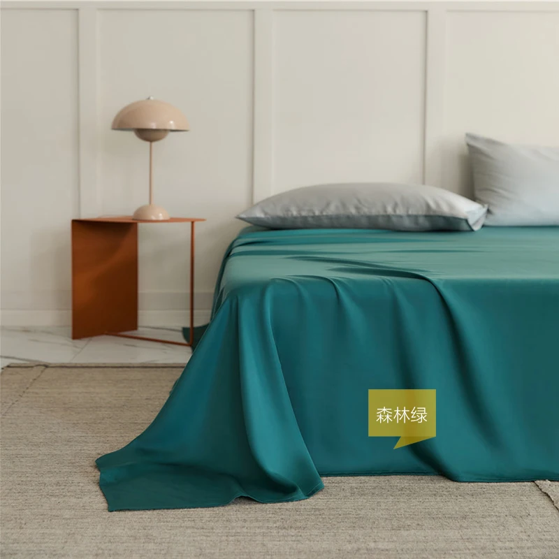 Wholesale Custom Luxury Satin Flat Bedsheet 100 Polyester Satin Silk