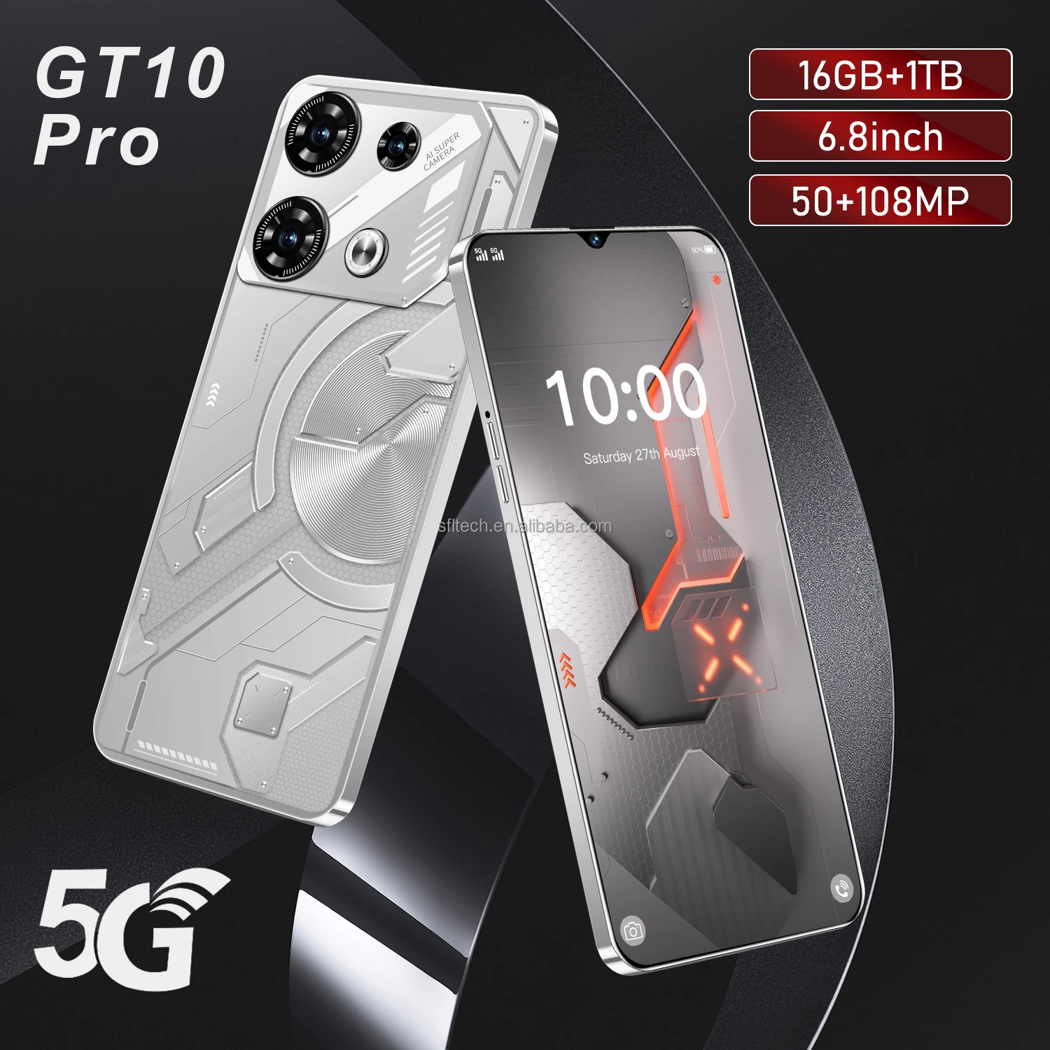 Factory Directly Original GT10 Pro 16G+1T Telefon 5g Smartphone China Mobile Phone 4g Android Smartphone