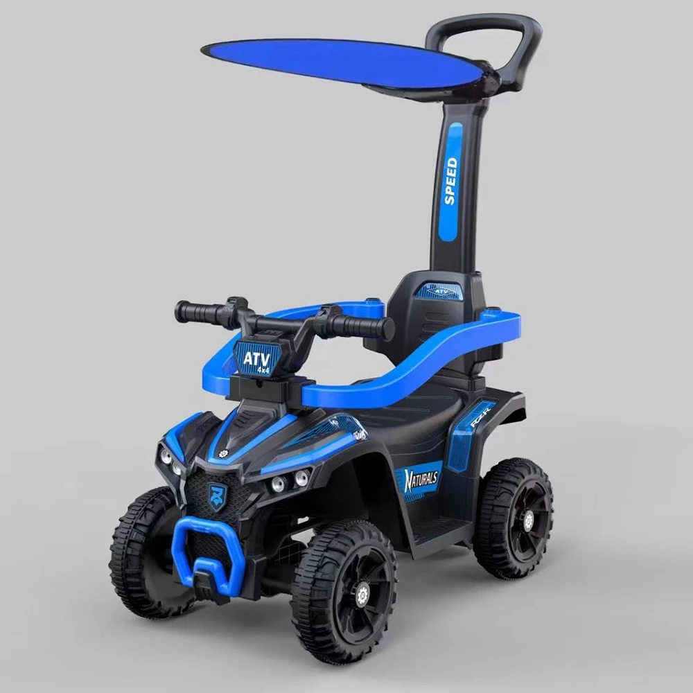 Children's Unisex Colorful Educational Battery-Powered Remote Control Ride-On Car Music Slide Metal Construction 2-7 Year Olds