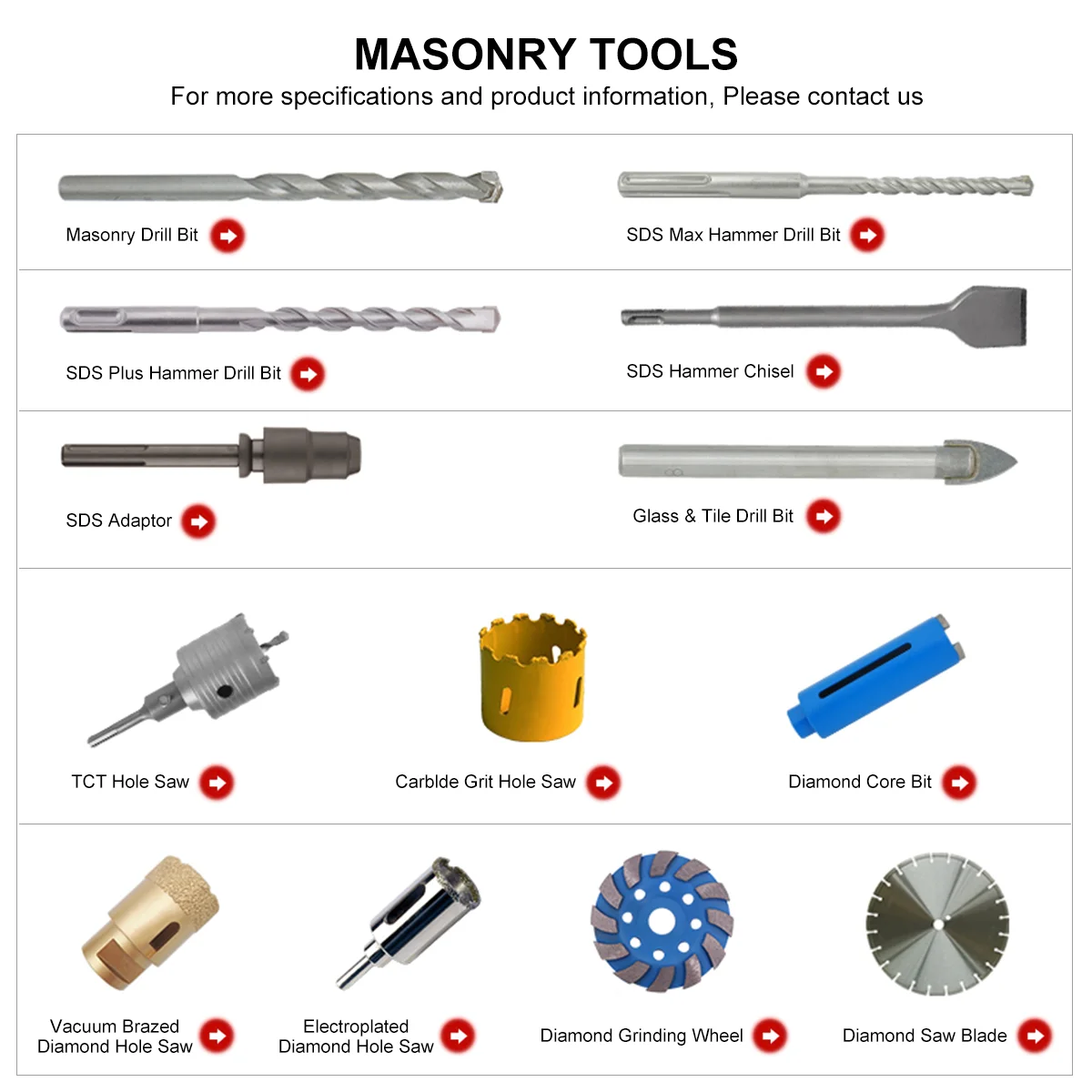 thumbnail image 2 of Vearter SDS Plus Max Rotary Alloy Chisel Drill Bit – For Electric Hammer, Marble, Stone – 12/16T, Tungsten Carbide 2 of 5
