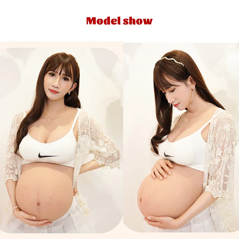 Dokier Silicone Fake Pregnant Belly Pregnancy Tummy For Crossdresser Cosplayer e