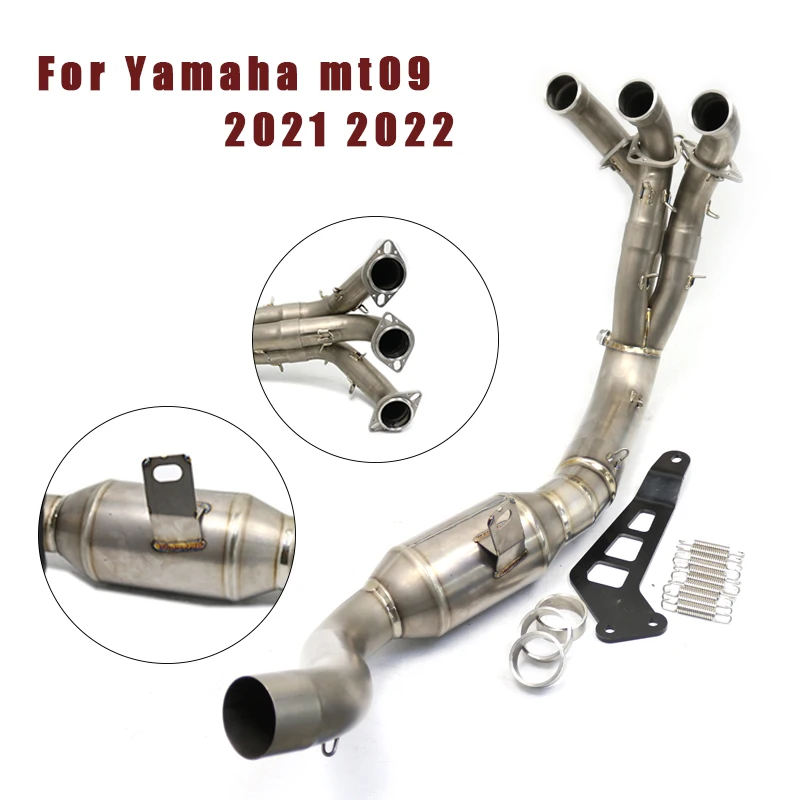 For Yamaha Mt09 Exhaust Pipe Titanium Mt09 Full Exhaust System 2021 2022 Mt09 Moto Escape