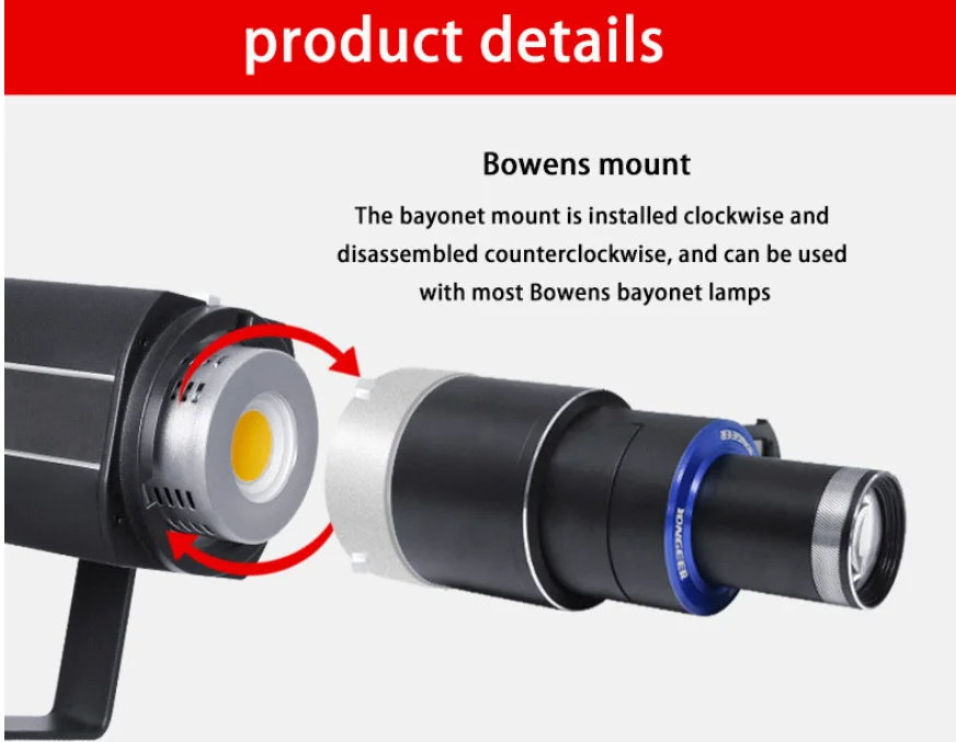 Cnc Machined Photography Light Spotlight For Drilling Photography ...