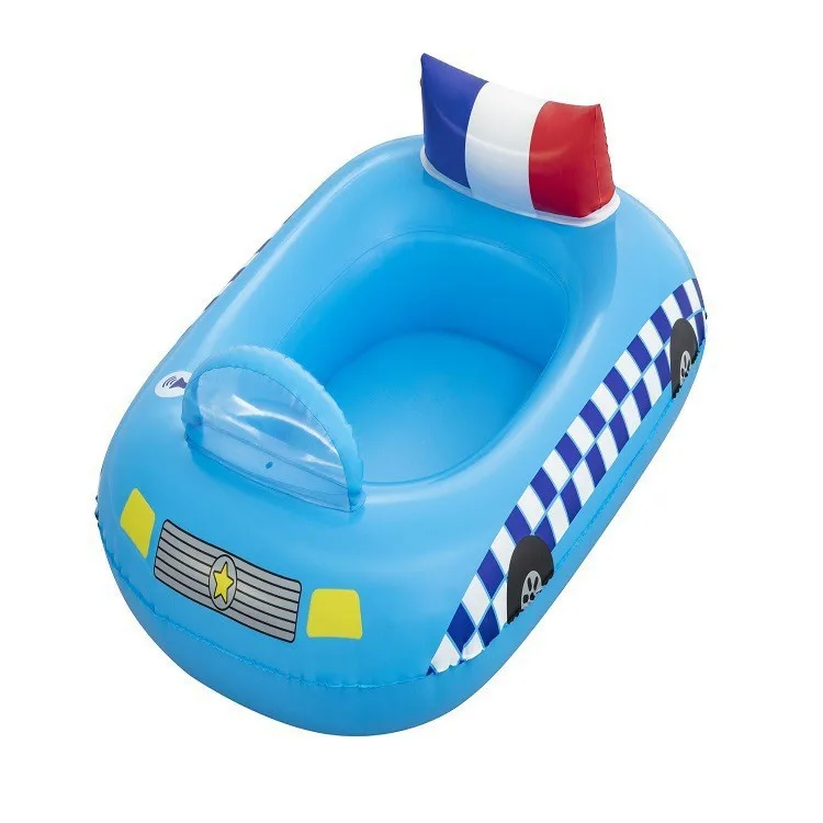 Custom Children's PVC Inflatable Police Car Motorcycle Ride-Ons for Amazon Water Spray Toy Inflatable Water Amusement Facilities