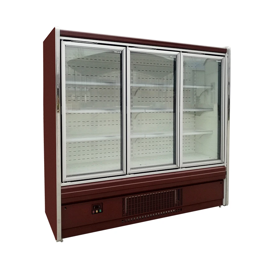 upright supermarket commercial refrigeration equipment supermarket beverage soft drink display chiller