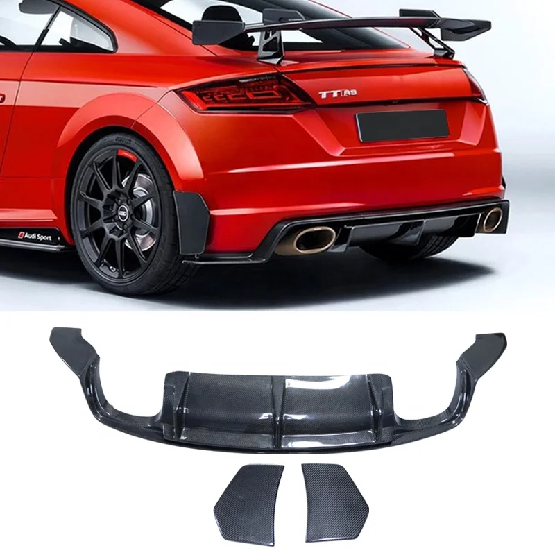 Alibaba.com: FIT TTS TTRS MK3 Carbon Fiber Rear Bumper Lip Diffuser ...