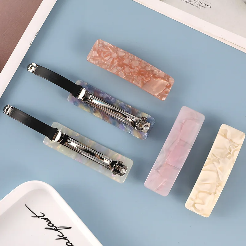 Хорошее качество изготовленные на заказ панцирь черепахи из ацетата от французского бренда геометрический заколки для волос