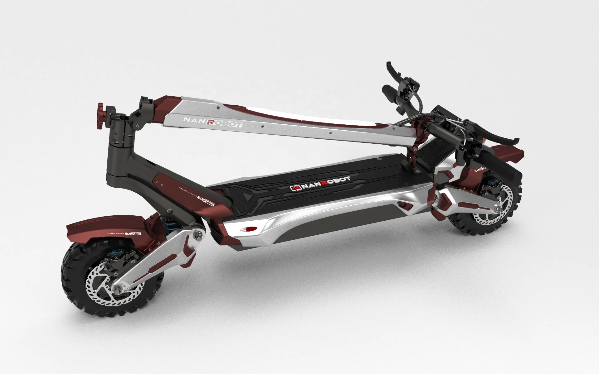 Nanrobot N6 Fast 10 Inch Electric Scooter 52v 1000w Dual Motor Powerful Cheap off Road Electric Scooter for Adults