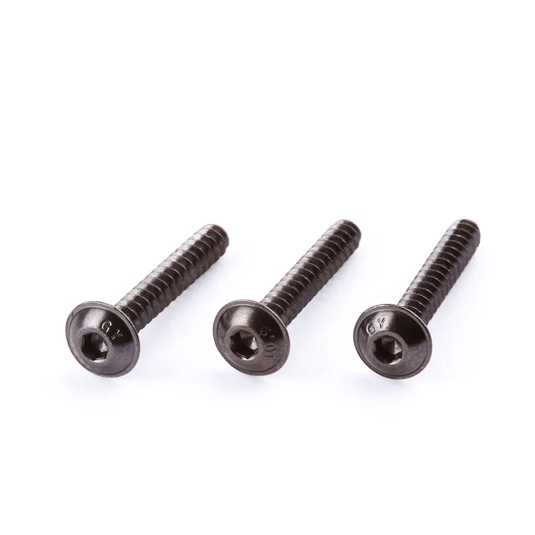 DIN7380 ISO7380 Class 12.9 high strength round head hexagon socket screws pan head screws half round cup screws