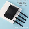 Pocket black eyebrow clip 4-piece set