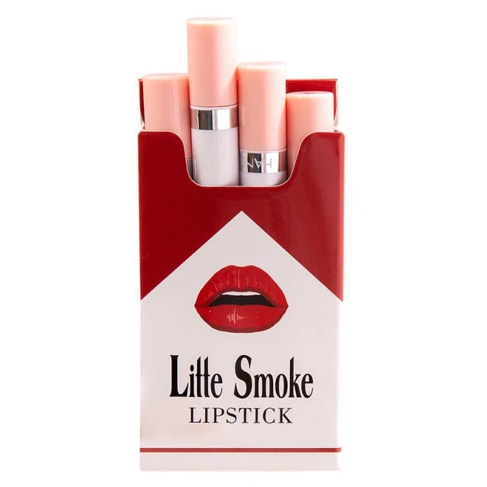 lipstick in cigarette box