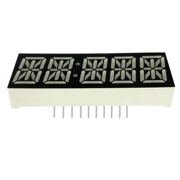 Red 0.54 Inch 14 Segment 5 Digit Led Alphanumeric Clock Display 16 Segment Led