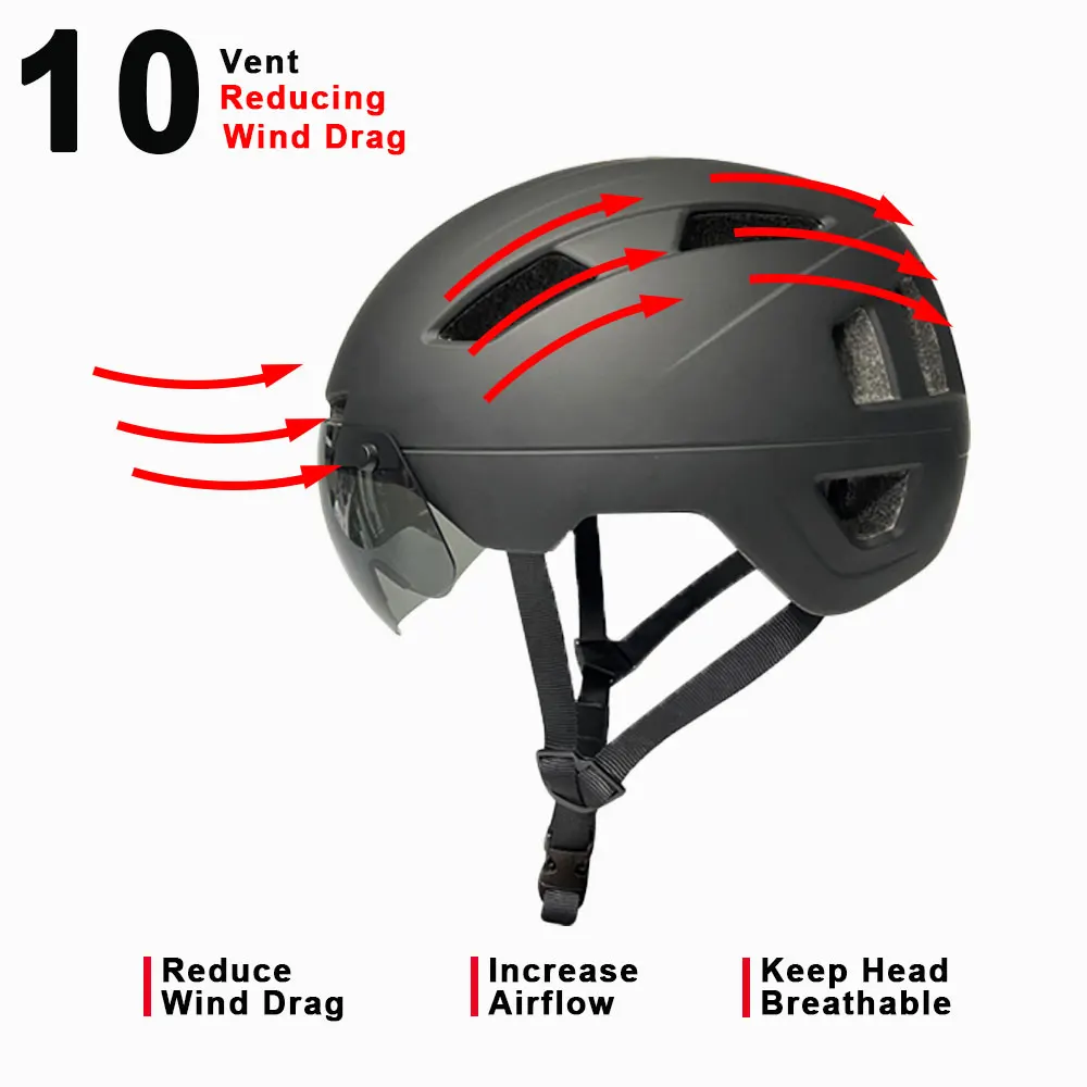 Yoloon New Products Electric Bicycle Helmet For Unisex Adult Cpsc ...