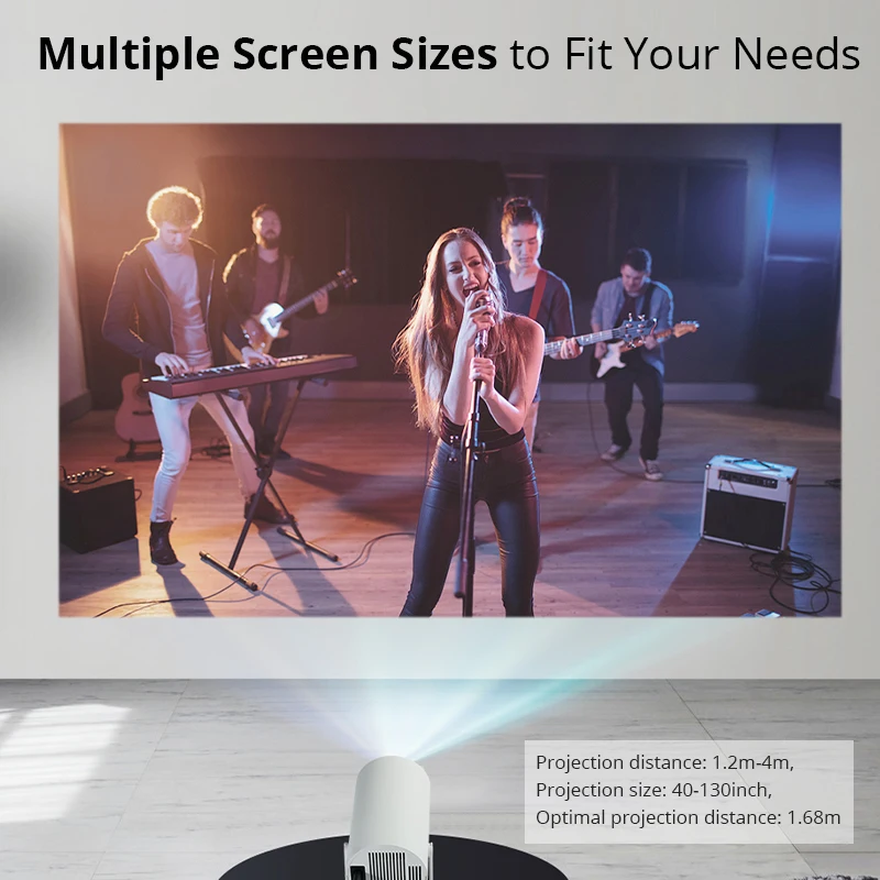 Hotack Factory Newest HY300pro Smart Android Wifi Projecteur HD Home Theater  Video Proyector Portable Outdoor Mini 4k Projector