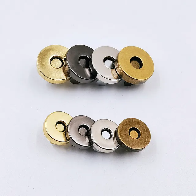 Custom Magnetic Snap Closure Button For Handbags 18mm Metal Magnet Buttons