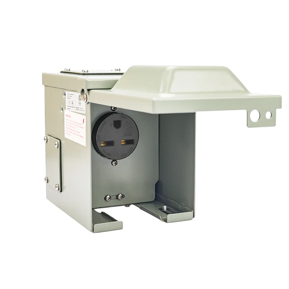 Clamshell Electrical Rv Pedestals 3 Removable Knockout Panels Nema 6