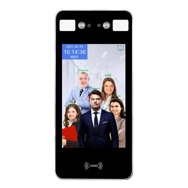 Smart phone app RFID and Face Recognition 8 Inch Waterproof Free SDK Smart Access Control AI Face Recognition Terminal