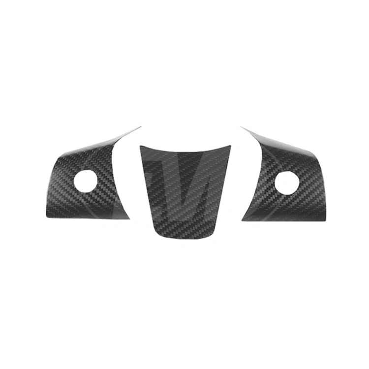 Matte Carbon Fiber Steering Wheel Switch Plate For 20162019 Tesla
