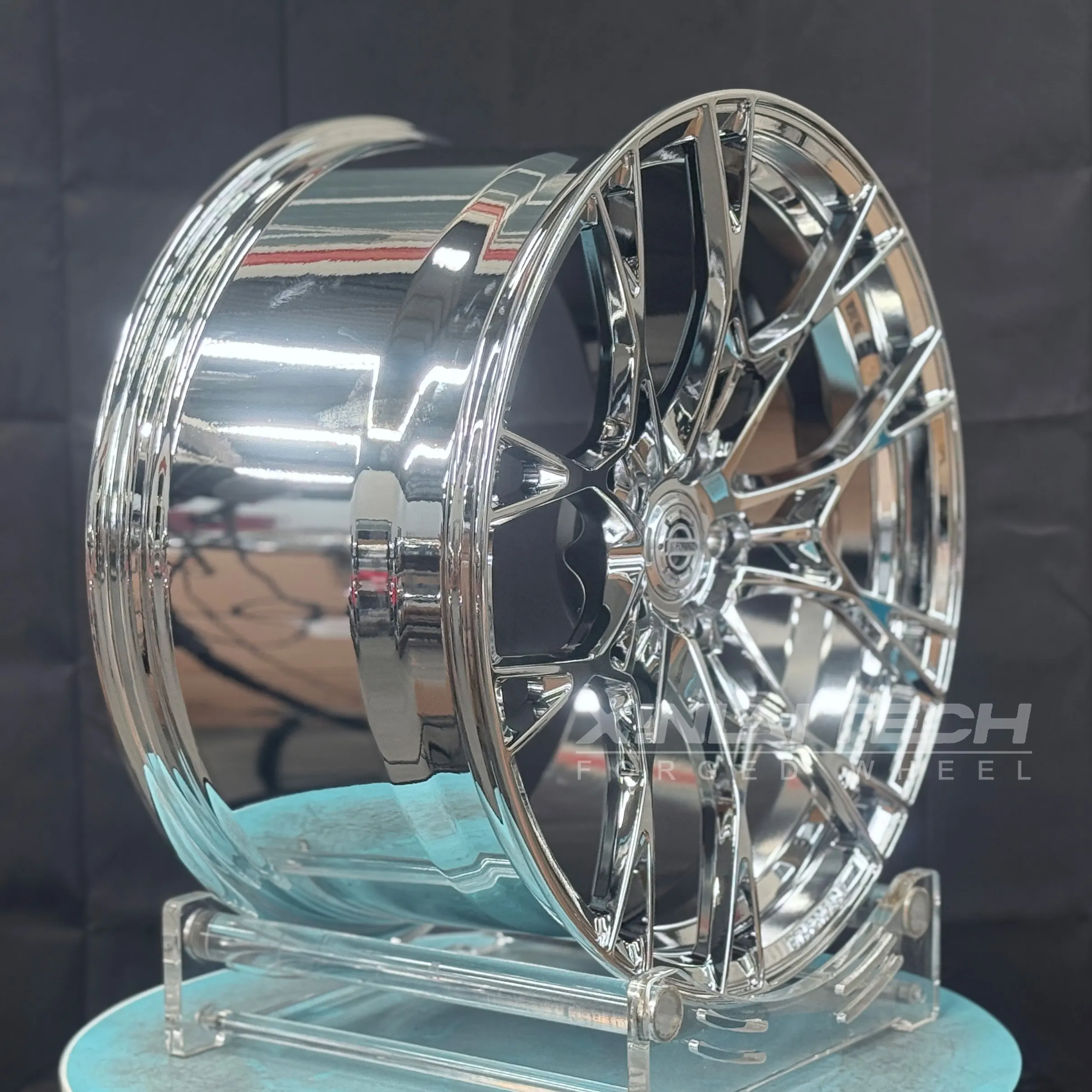 XINLAI Matte Black Monoblock Forged Wheel Custom Deep Concave Car Aluminum Alloy Wheels for Amg Nismo bmw Deep Dish Wheels - Image 1