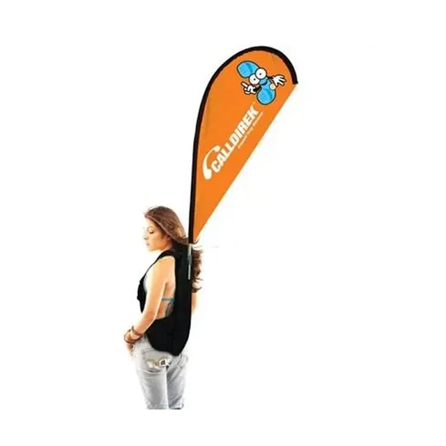 Wholesale Backpack with Printed Logo Flag Walking Cheap Custom Backpack Flag Banner