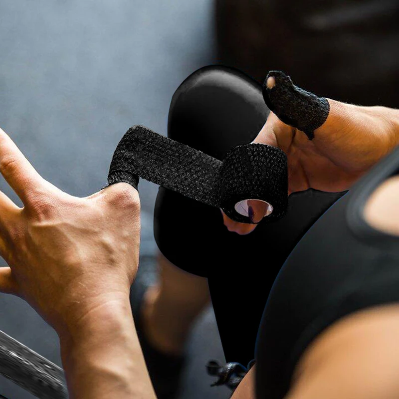 Hot Melt Glue And Zinc Oxide Cotton Finger Hook Grip Athletic Thumb