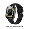 Black Case + Black Silicone Strap