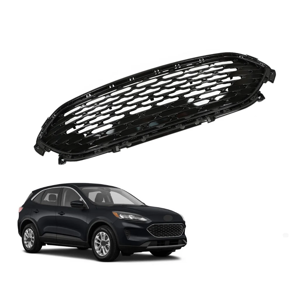 wholesale high quality auto parts car front bumpers cover black mesh upper grille for ford Escape 2020 2021