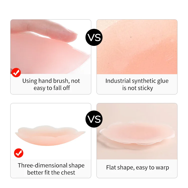 Reusable Anti Emptied Chest Paste Women′ S Breasts Stickers Invisible Breast  Silicone Nipple Cover - China Silicone and Nipple Cover price