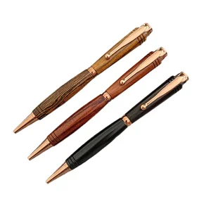 Creative Luxury High Quality Twist Ballpoint Custom Engraving Logo ECO Friendly Wood Pen