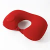 Big red flocking inflatable u-shaped pillow - single pack