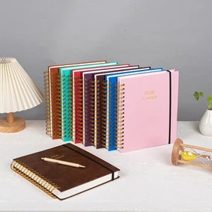 TREND INDEX B5A5 Flower Floral Agenda Planner Soft Business Style PU Journal Notebook with Elastic Band for To-Do Lists Diaries