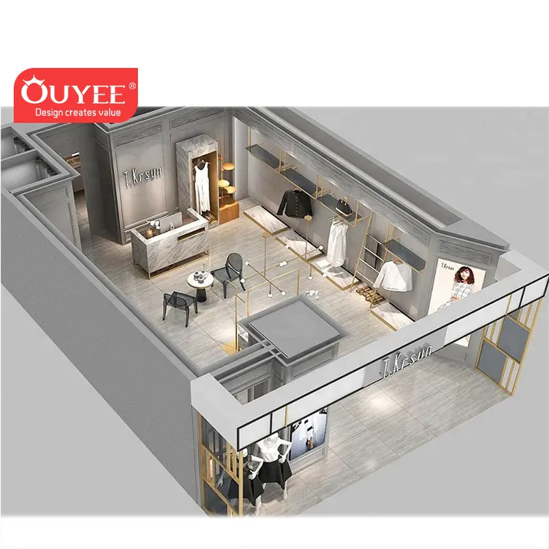 Shop Design Ideas for Clothing Store Modern Customizable