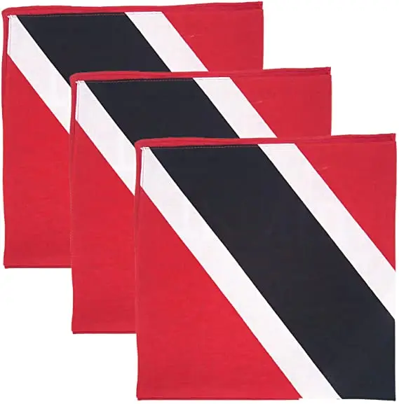 Fashion 100 Cotton Caribbean Countries Flag Bandanas 21*21inch Jamaica