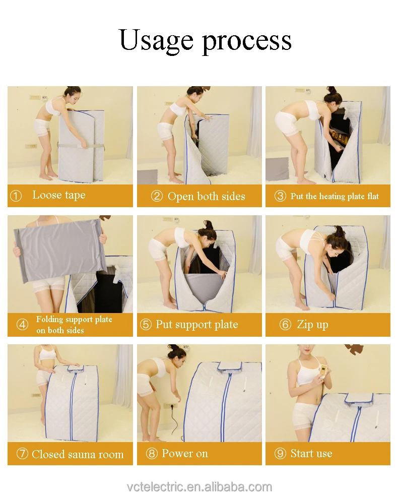 Saunaking CE SASO mini portable steam infrared sauna tent price for one person