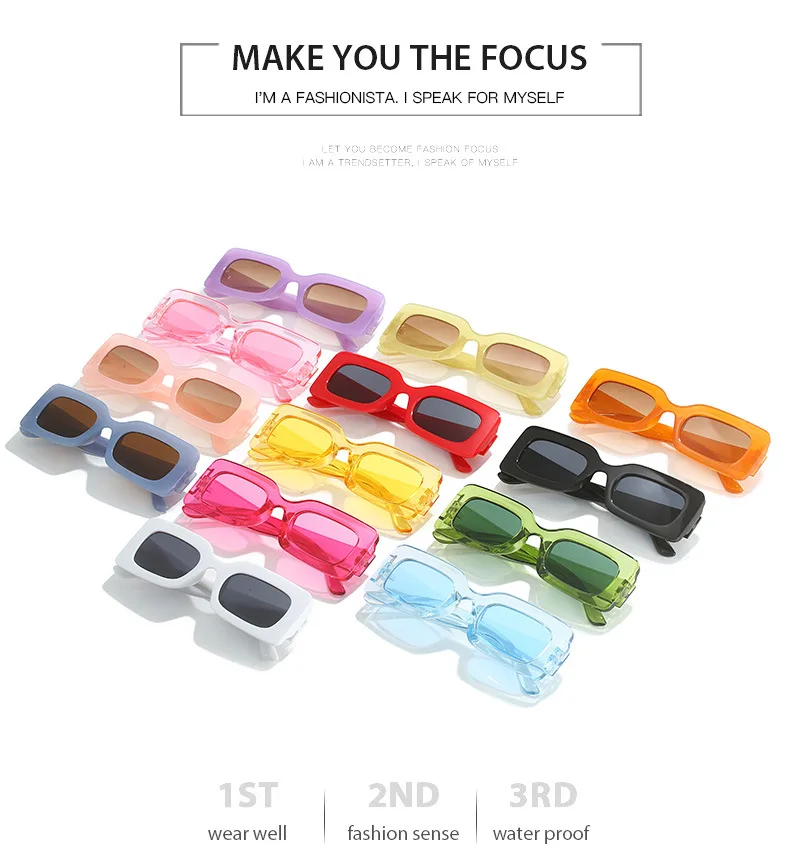 Dl Glasses 2024 Trendy Ins Jelly Color Square Sunglasses Women Fashion   H82fd678b4ec94c2ea0cdc4f4b92b7e95K 