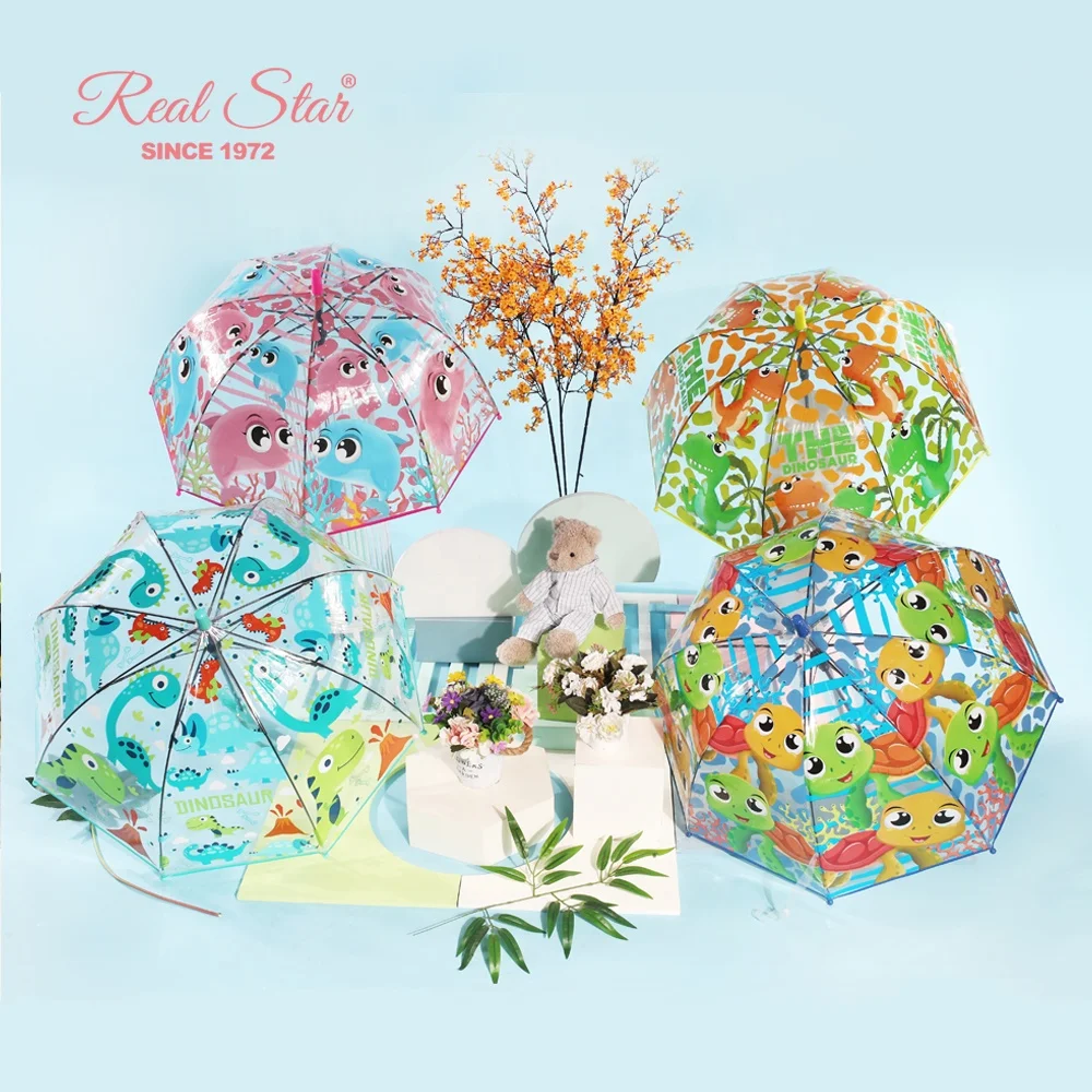 RST 19 Inches Kids Umbrella for Boy and Girls Cartoon Children Dome Umbrella