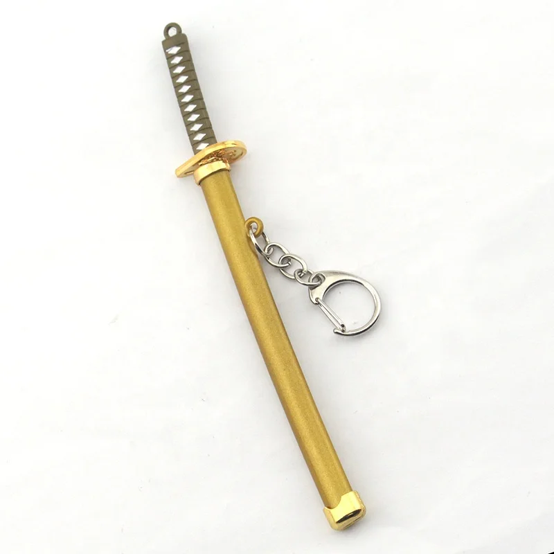 SM One Pieced Keychain Keyrings Roronoa Zoro Sword Kitetsu Toy Model Metal  Key Ring llaveros Key Chain Chaveiro Anime Jewelry