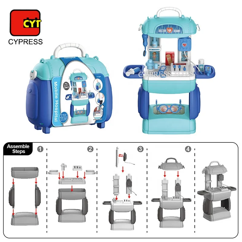 Operating Table Pretend Doctor Play Set Toy Medical Kits Kitchen Toys Doctor Toys for Kids