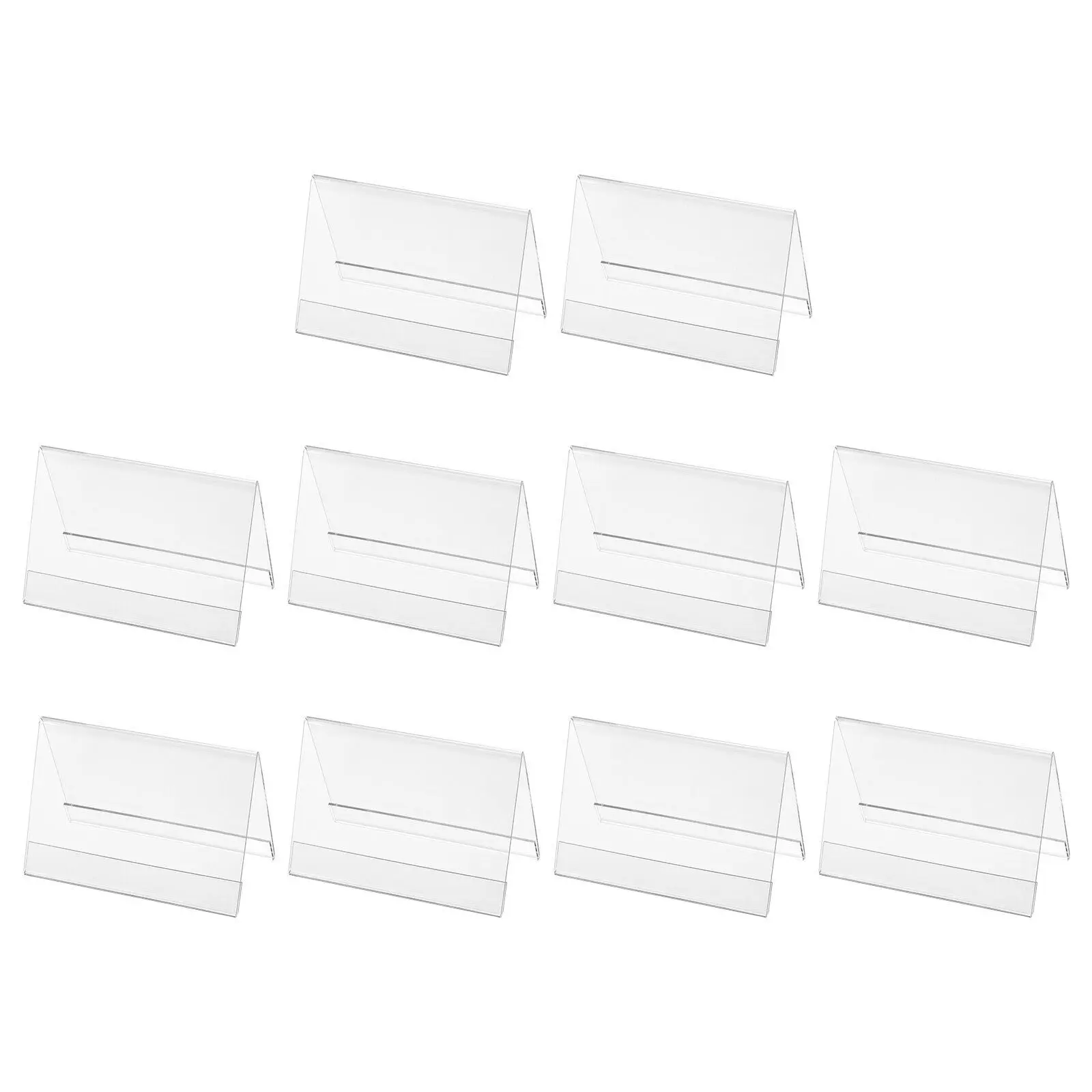 Custom Transparent Seating Assignments Acrylic Tent  Name Plate Hot Bending Triangle Conference Card Holder