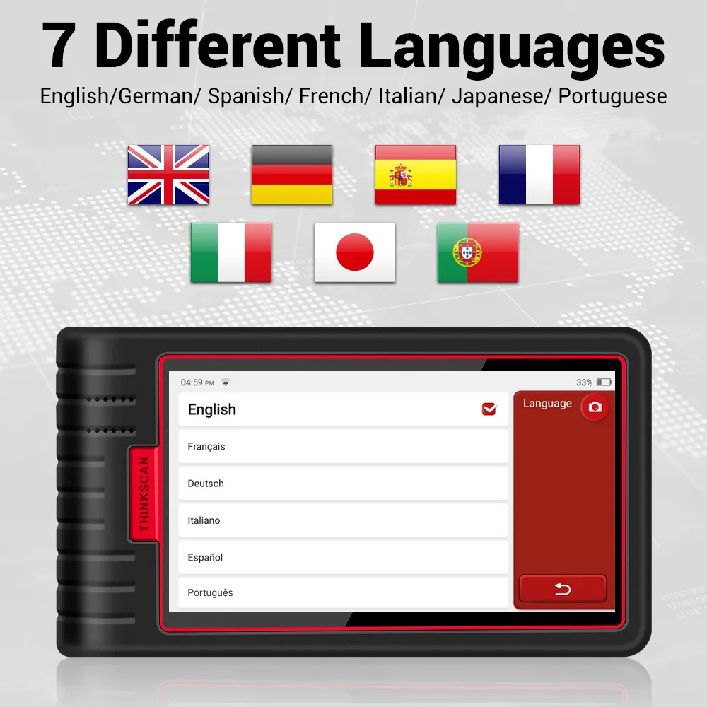 图片关键词 2022 Second Generation Thinkscan Max OBD2 Auto Testing Machine Professional Car Full System Diagnostic Tool Plastic Code Reader