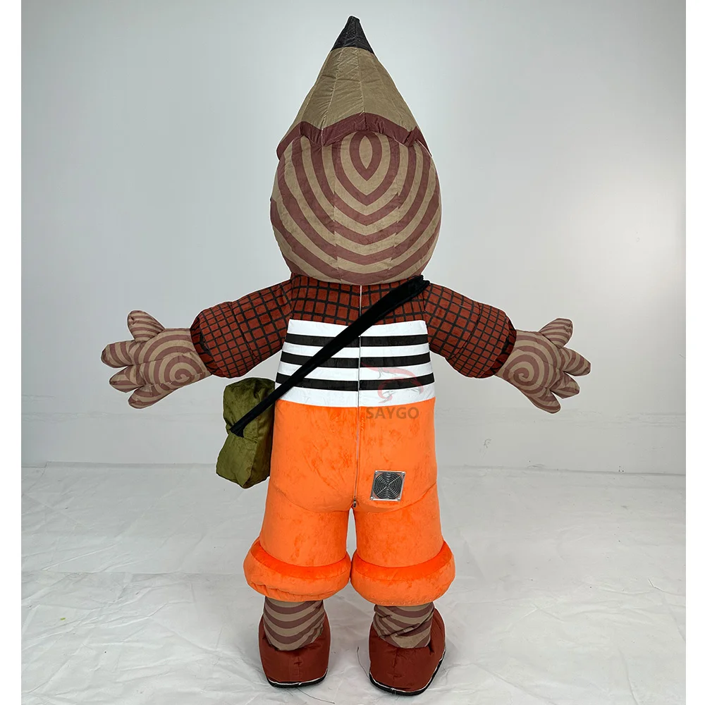 Carnival Strange Pencil Man Mascot Costume for Adults Walking Effect Inflatable Clothing 2m 2.6m Inflatable Costumes Dress