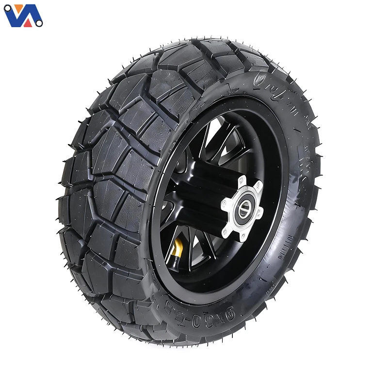 Nový přední kolo s bezdušovou pneumatikou 9×3,00–5,5 pro elektrický skútr Kukirin G2 Pro – náhradní díly a příslušenství pro elektrické skútry