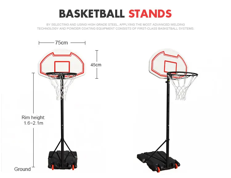 Mdunk Adjustable Cheap Basketball Stand With Ball Buy Cheap