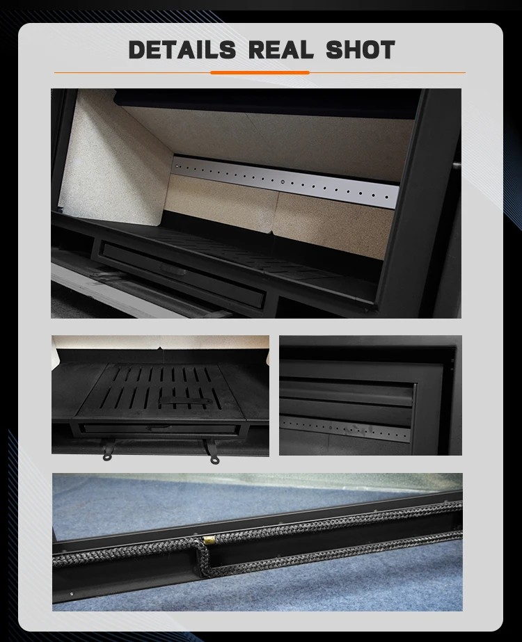 High Efficiency Insert Wood Burning Fireplace Steel Plate Wood Burning