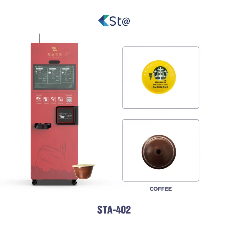 Professional Instant Coffee Vending Machine Capsule Coffee Beverage